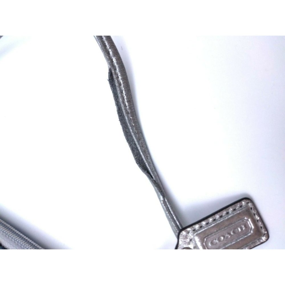 Coach Green/Purple Satin Classic CC Wristlet - Picture 6 of 7